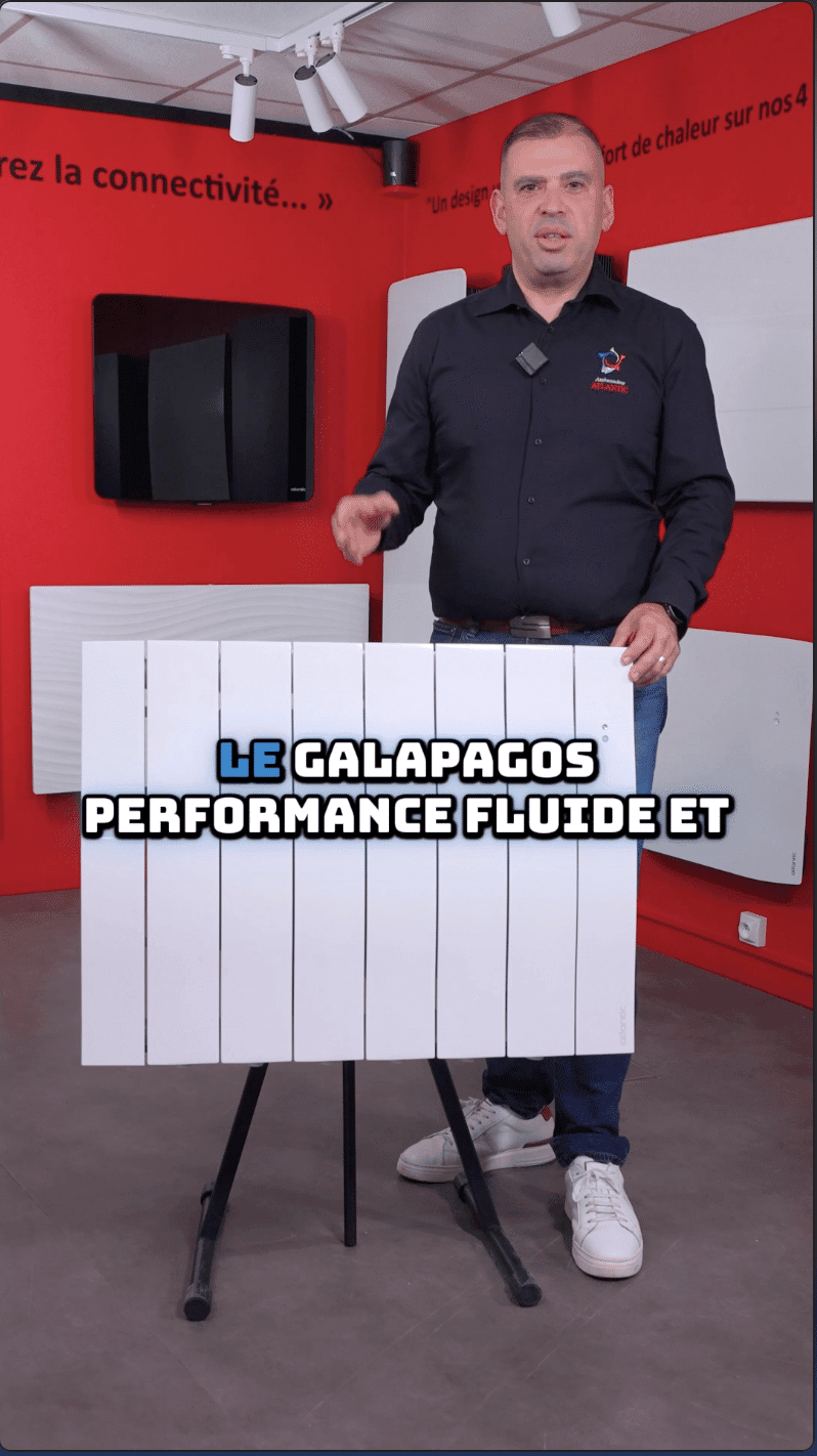 Radiateur Atlantic Galapagos exposé au showroom NEO DECO Paris 15e